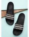 Shop Men's Black Sliders-Front