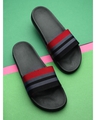 Shop Men's Black Sliders-Front