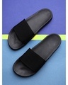 Shop Men's Black Sliders-Front