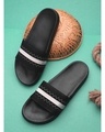 Shop Men's Black Sliders-Front