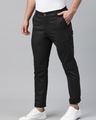 Shop Men's Black Slim Fit Chinos-Design