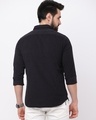 Shop Men's Black Slim Fit Corduroy Shirt-Full