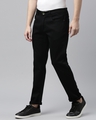 Shop Men's Black Slim Fit Mid-Rise Jeans-Full