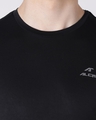 Shop Men's Black Slim Fit T-shirt-Full