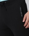 Shop Men's Black Slim Fit Trackpant-Full