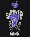 Shop Men's Black Sneaker Gang Graphic Printed T-shirt-Full