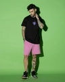 Shop Men's Black Sneaker Gang Graphic Printed T-shirt-Full