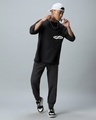 Shop Men's Black Socially Awkward Graphic Printed Super Loose Fit T-shirt-Full