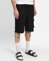 Shop Men's Black Cargo Shorts-Design