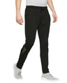 Shop Men's Black Solid Regular Fit Trackpant