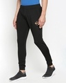 Shop Men's Black Solid Regular Fit Trackpant