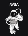 Shop Men's Black Spaced NASA Graphic Printed Oversized T-shirt