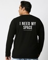 Shop Men's Black I Neeed My Spaced NASA Typography Plus Size T-shirt-Design