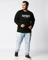 Shop Men's Black I Neeed My Spaced NASA Typography Plus Size T-shirt-Full