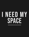 Shop Men's Black I Neeed My Spaced NASA Typography Plus Size T-shirt
