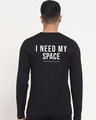 Shop Men's Black Spaced NASA T-shirt-Design
