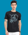 Shop Men's Black Spider Man Graphic Printed T-shirt-Front