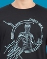 Shop Men's Black Spider Man Graphic Printed T-shirt