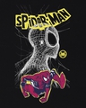Shop Men's Black Spider Sense Graphic Printed T-shirt-Full