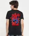 Shop Men's Black Spiderman Rescue Graphic Printed T-shirt-Design