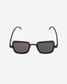 Shop Men's Black Square Polarised Lens Sunglasses-Full