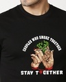 Shop Men's Black Stay Together Cotton T-shirt