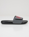 Shop Men's Black Still Kickin Printed Velcro Sliders-Design
