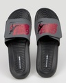 Shop Men's Black Still Kickin Printed Velcro Sliders