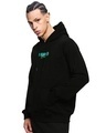 Shop Men's Black Story Ends Typography Hoodies-Design