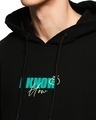 Shop Men's Black Story Ends Typography Hoodies