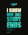 Shop Men's Black Story Ends Typography Hoodies