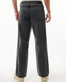 Shop Men's Black Straight Fit Cargo Jeans-Design