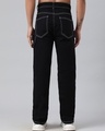 Shop Men's Black Straight Fit Jeans-Full