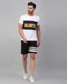 Shop Men's Black Striped Shorts