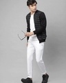 Shop Men's Black Striped Jacket