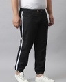 Shop Men's Black Striped Plus Size Jeans-Design