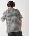 Shop Men's Off White & Black Textured Oversized Shirt-Design