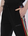Shop Men's Black Striped Relaxed Fit Joggers