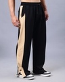 Shop Men's Black Striped Relaxed Fit Track Pants-Design