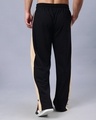Shop Men's Black Striped Relaxed Fit Track Pants-Full