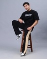Shop Men's Black Striped Relaxed Fit Track Pants