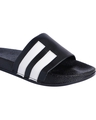 Shop Men's Black Striped Sliders