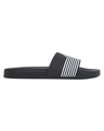 Shop Men's Black Striped Sliders-Design