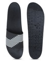 Shop Men's Black Striped Sliders