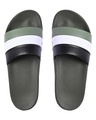 Shop Men's Black Striped Sliders