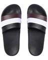 Shop Men's Black Striped Sliders