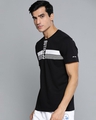 Shop Men's Black Striped Slim Fit T-shirt-Design