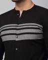Shop Men's Black Striped Slim Fit Shirt