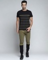 Shop Men's Black Striped T-shirt
