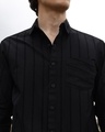 Shop Men's Black Striped Shirt